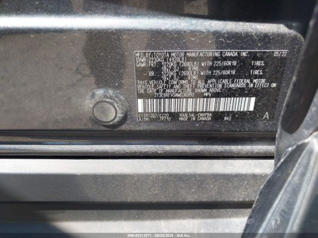 2022 TOYOTA RAV4 HYBRID 2T3E6RFV5NW036992 Photo 8