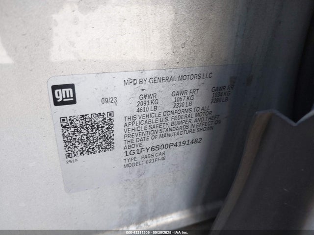 1G1FY6S00P4191482 Chevrolet 2023