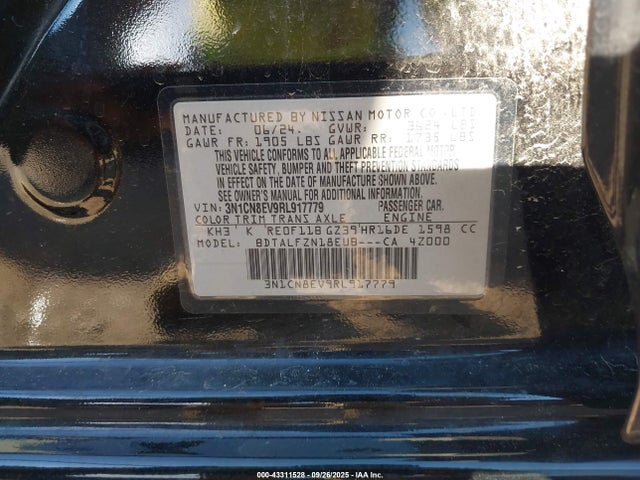 Nissan 2024 2024 3N1CN8EV9RL917779 Image 9