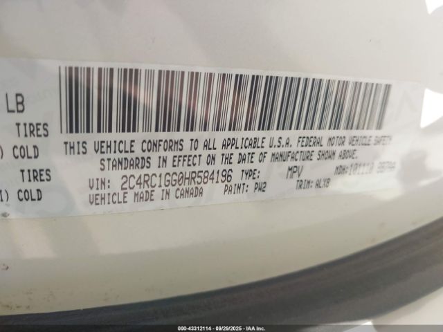 2017 CHRYSLER PACIFICA 2C4RC1GG0HR584196 Photo 8