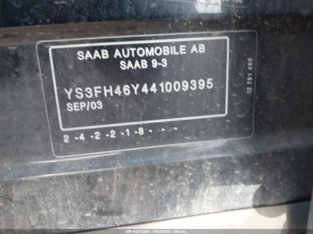 2004 SAAB 9-3 YS3FH46Y441009395 Photo 8