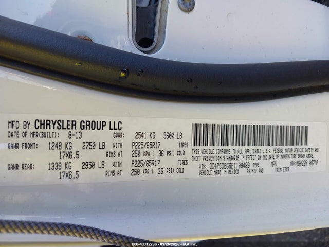 Dodge Journey 2014 3C4PDDBG6ET108489 Image 9
