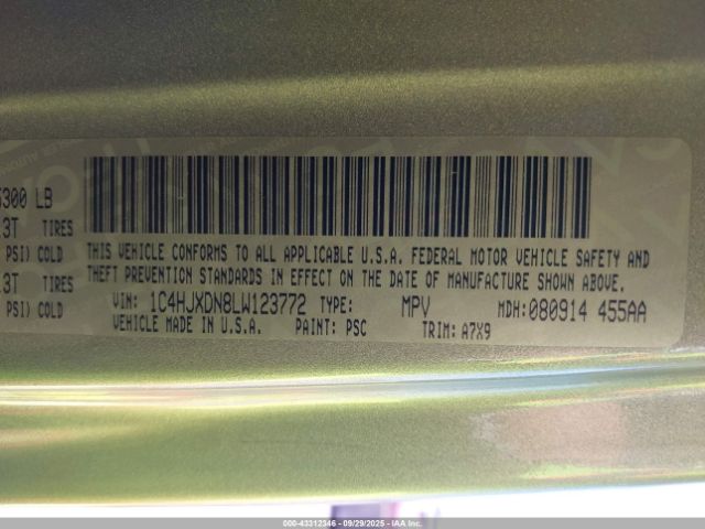 2020 JEEP WRANGLER UNLIMITED 1C4HJXDN8LW123772 Photo 8