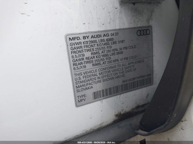 2023 AUDI Q7 WA1ACBF7XPD021639 Photo 8