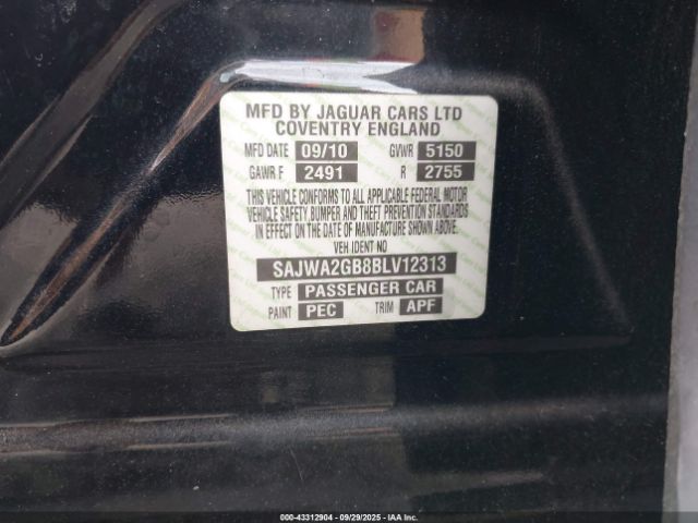 2011 JAGUAR XJ SAJWA2GB8BLV12313 Photo 8