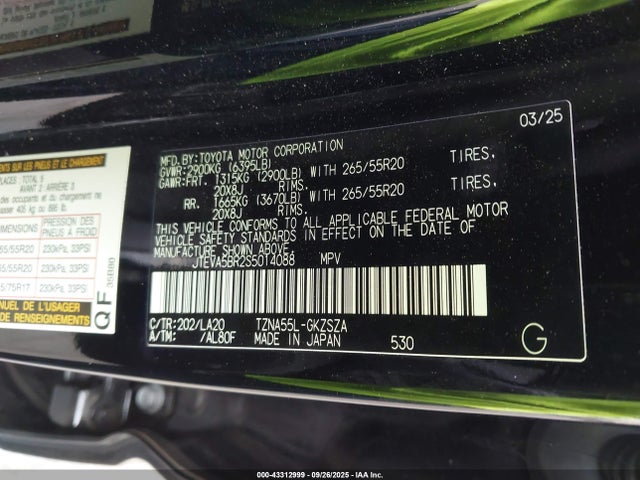 Toyota t24a-fts 2025 JTEVA5BR2S5014088 Image 9