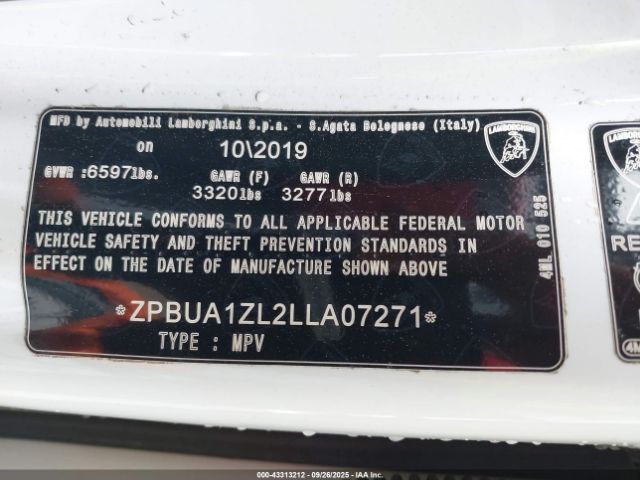 2020 LAMBORGHINI URUS ZPBUA1ZL2LLA07271 Photo 8