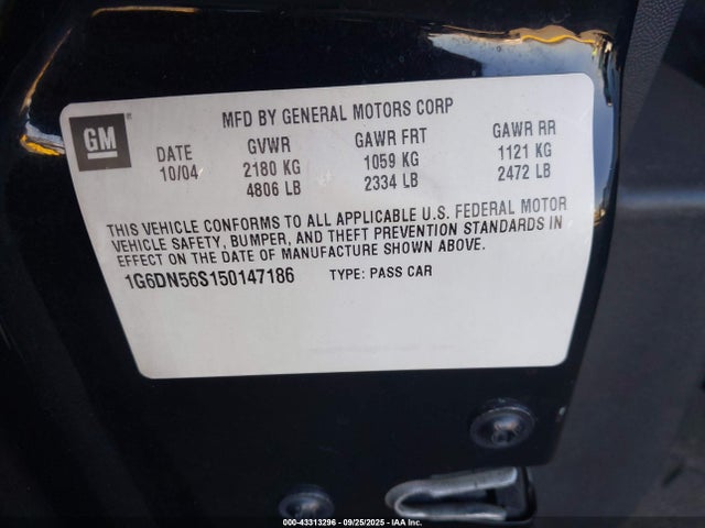 2005 CADILLAC CTS-V 1G6DN56S150147186 Photo 8