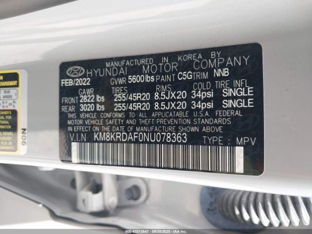 2022 HYUNDAI IONIQ 5 KM8KRDAF0NU078363 Photo 8