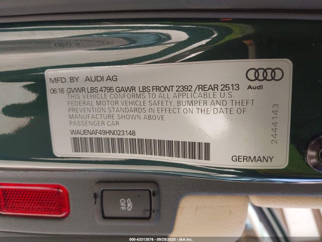 WAUENAF49HN023148 Audi A4