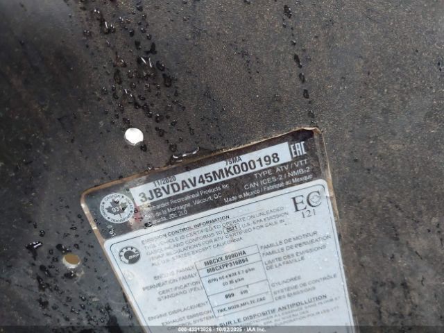 2021 CAN-AM MAVERICK X3 3JBVDAV45MK000198 Photo 9