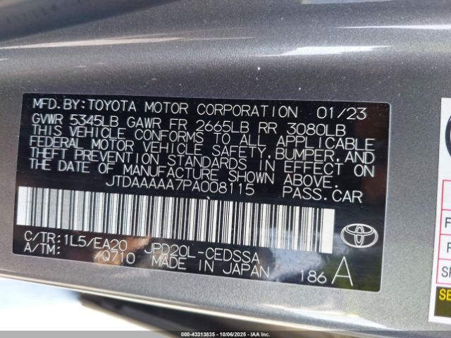 2023 TOYOTA MIRAI JTDAAAAA7PA008115 Photo 8