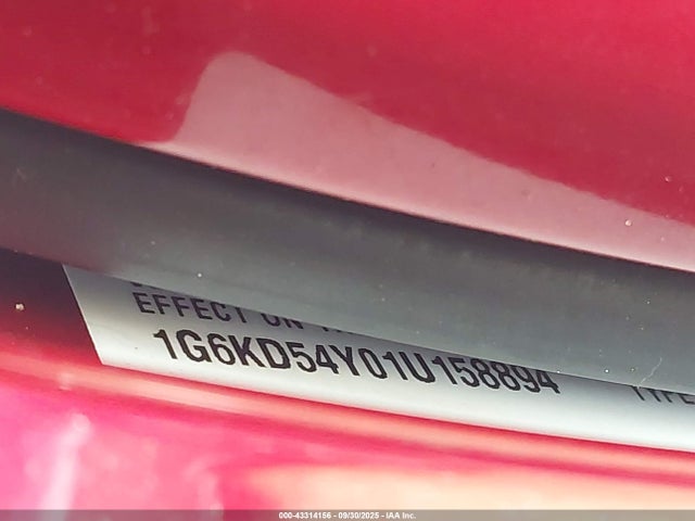 2001 CADILLAC DEVILLE 1G6KD54Y01U158894 Photo 8