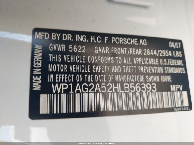 2017 PORSCHE MACAN WP1AG2A52HLB56393 Photo 8