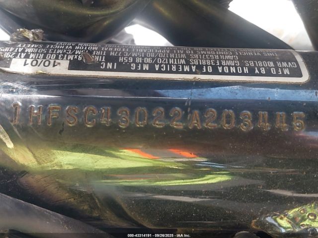 2002 HONDA VT1100 1HFSC43022A203445 Photo 9