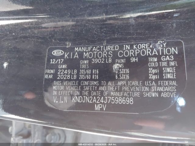 2018 KIA SOUL KNDJN2A24J7598698 Photo 8