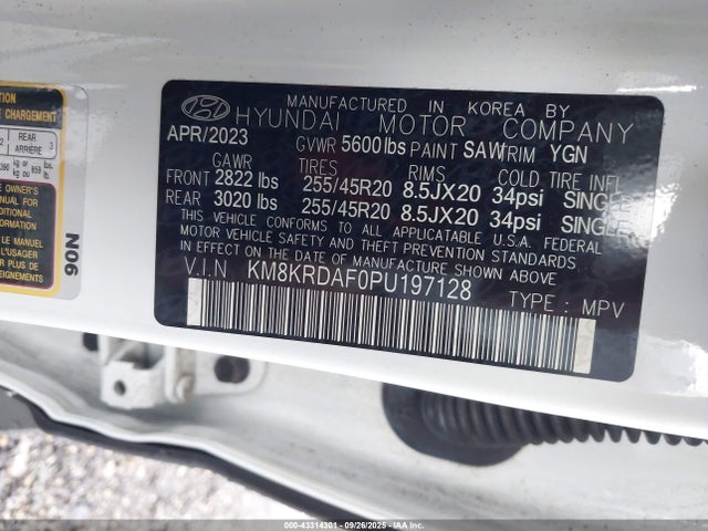 Hyundai 2023 2023 KM8KRDAF0PU197128 Image 9