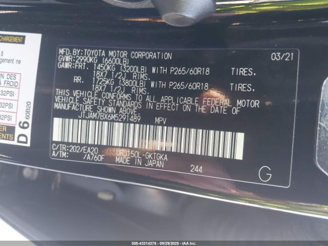 2021 LEXUS GX 460 JTJAM7BX6M5291489 Photo 8