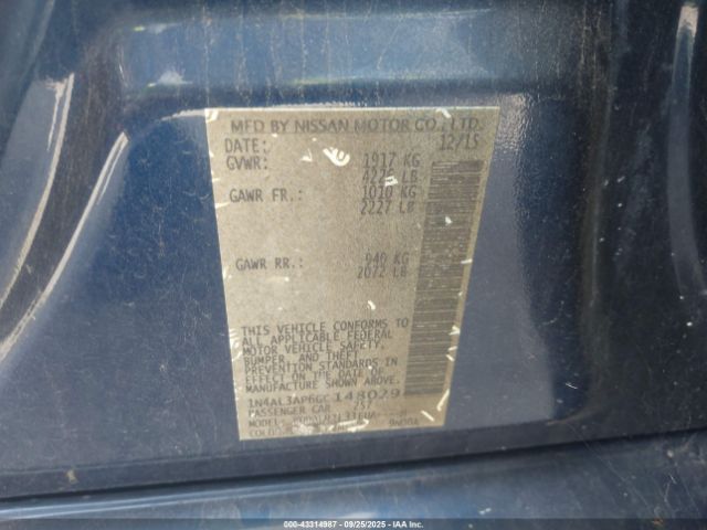 2016 NISSAN ALTIMA 1N4AL3AP6GC148029 Photo 8