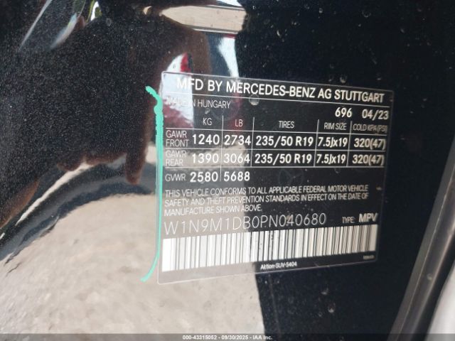 2023 MERCEDES-BENZ EQB 350 SUV W1N9M1DB0PN040680 Photo 8