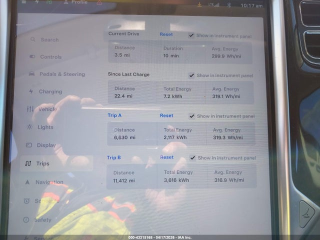 43315168 :رقم المزاد ، 5YJSA1CN7DFP07722 vin ، 2013 Tesla Model S مزاد بيع