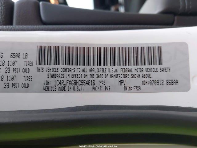 1C4RJFAG8HC954816 Jeep 2017