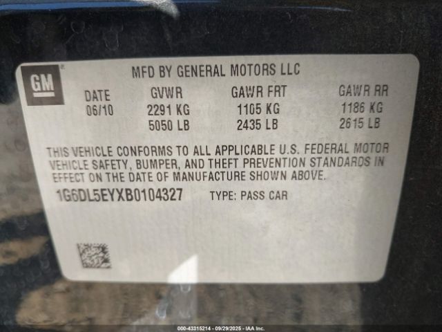 2011 CADILLAC CTS 1G6DL5EYXB0104327 Photo 8