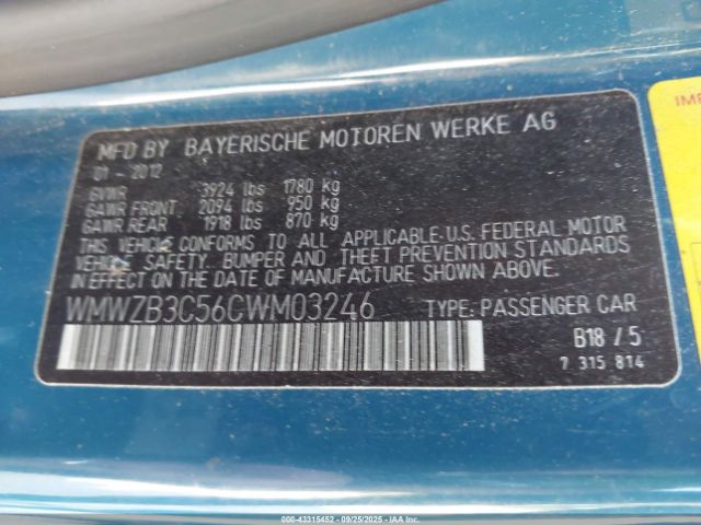 2012 MINI COOPER COUNTRYMAN WMWZB3C56CWM03246 Photo 8