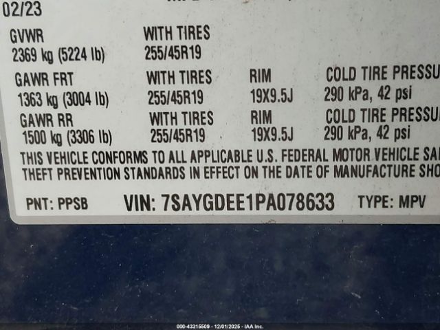 2023 TESLA MODEL Y 7SAYGDEE1PA078633 Photo 8