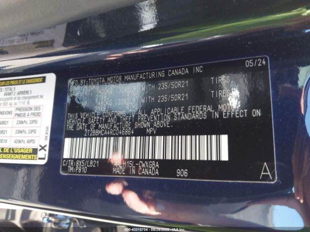 2024 LEXUS RX 350H 2T2BBMCA4RC046864 Photo 8