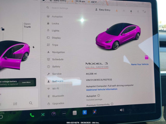 Продаж на аукціоні авто 2020 Tesla Model 3 Performance Dual Motor All-wheel Drive, vin: 5YJ3E1EC3LF627532, номер лоту: 43316276