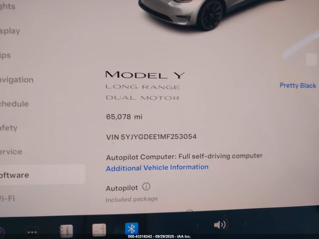 2021 TESLA MODEL Y 5YJYGDEE1MF253054 Photo 6