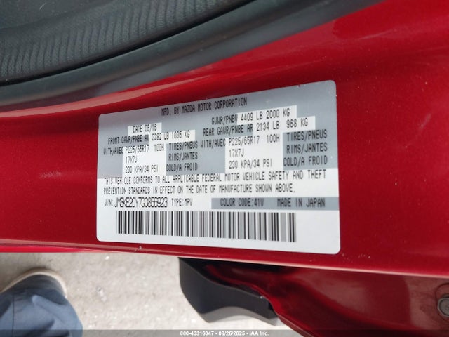 Mazda py 2016 JM3KE2CY7G0856923 Image 9