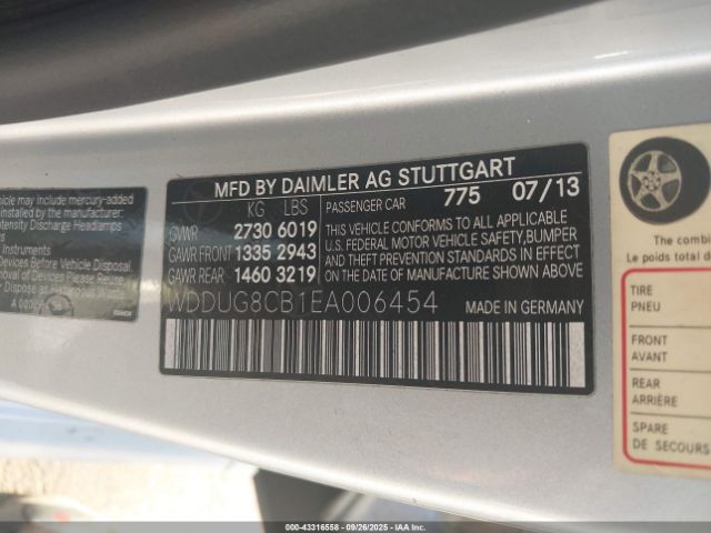 2014 MERCEDES-BENZ S 550 WDDUG8CB1EA006454 Photo 8