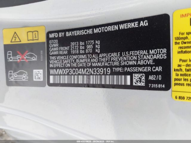 2021 MINI SE HARDTOP WMWXP3C04M2N33919 Photo 8