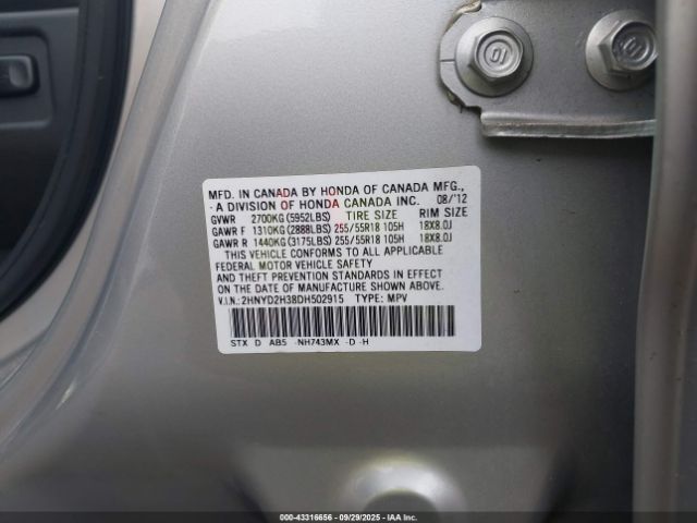 2013 ACURA MDX 2HNYD2H38DH502915 Photo 8