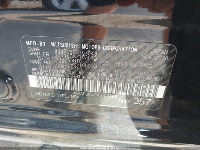 2021 MITSUBISHI OUTLANDER SPORT JA4APUAU2MU009168 Photo 8