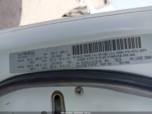 3C6UR5HLXJG191191 RAM 2018