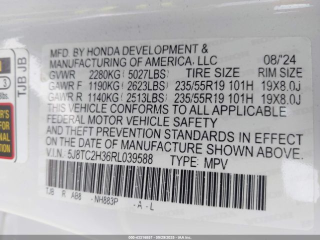 2024 ACURA RDX 5J8TC2H36RL039588 Photo 8
