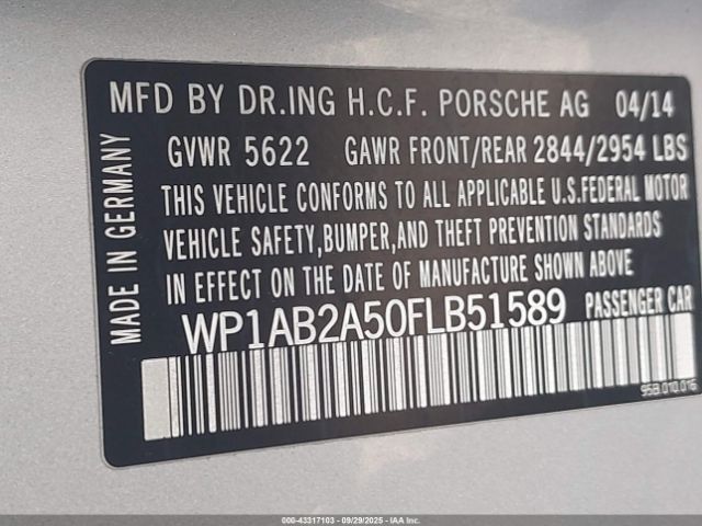 2015 PORSCHE MACAN WP1AB2A50FLB51589 Photo 8