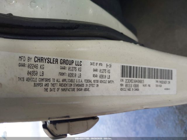 2010 CHRYSLER 300 2C3CA5CV6AH306815 Photo 8