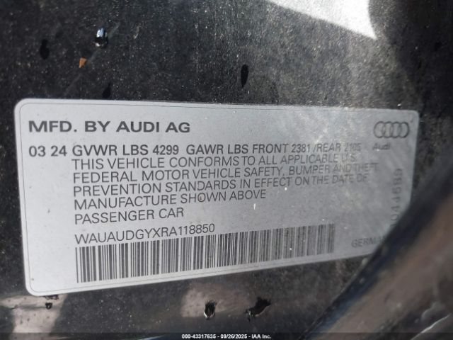 2024 AUDI A3 WAUAUDGYXRA118850 Photo 8