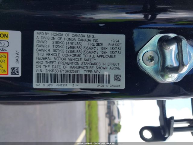 2025 HONDA CR-V 2HKRS3H71SH325881 Photo 8