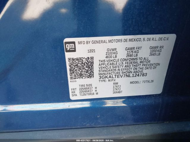 2022 GMC TERRAIN 3GKALTEV7NL124783 Photo 8