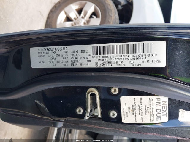 2015 Ram 1500 Slt მანქანა იყიდება აუქციონზე, vin: 1C6RR6GG8FS512094, აუქციონის ნომერი: 43317903