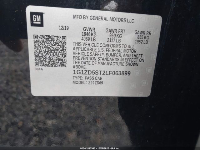 2020 CHEVROLET MALIBU 1G1ZD5ST2LF063899 Photo 8