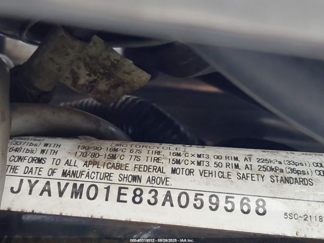 2003 YAMAHA XVS65 JYAVM01E83A059568 Photo 9