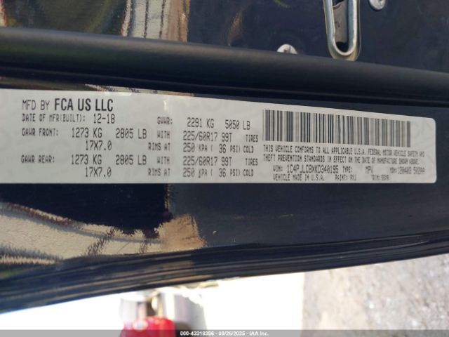 2019 JEEP CHEROKEE 1C4PJLCBXKD340195 Photo 8