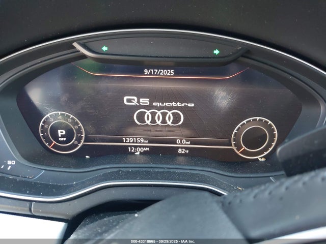 2018 Audi Q5 2.0t Premium/2.0t Tech Premium მანქანა იყიდება აუქციონზე, vin: WA1CNAFY5J2169254, აუქციონის ნომერი: 43318665