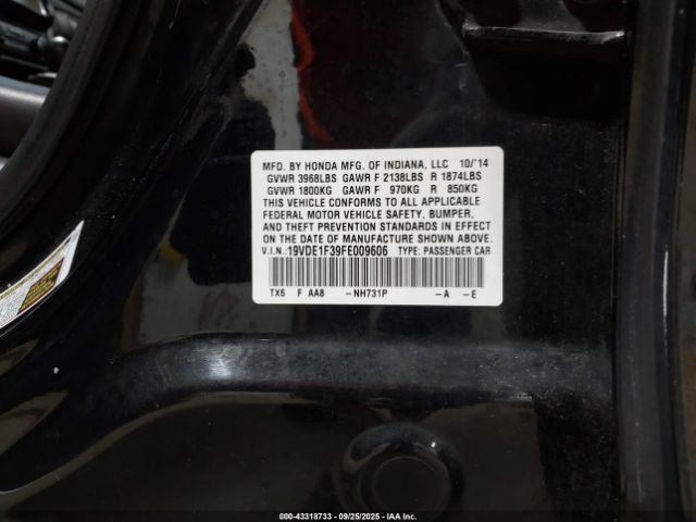 2015 ACURA ILX 19VDE1F39FE009606 Photo 8